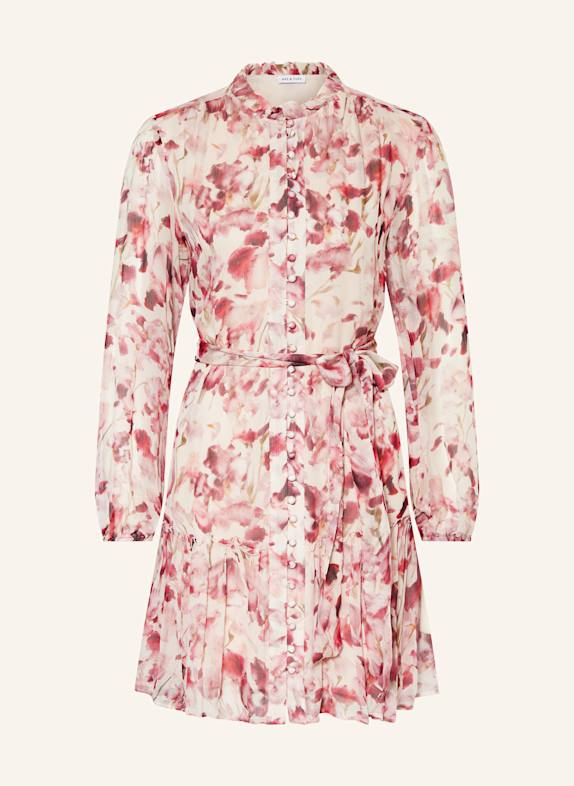 MRS & HUGS Kleid mit Volants HELLROSA/ NEONPINK