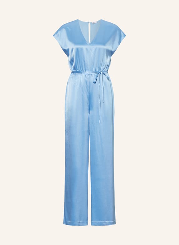 MRS & HUGS Satin jumpsuit LIGHT BLUE