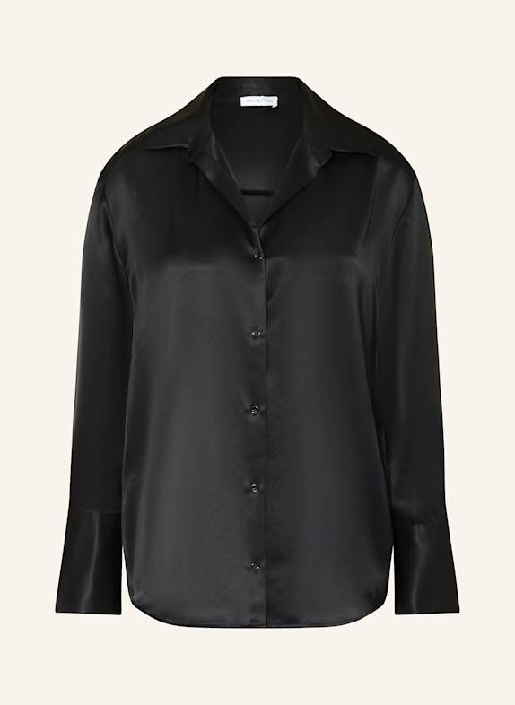 MRS & HUGS Satin blouse BLACK