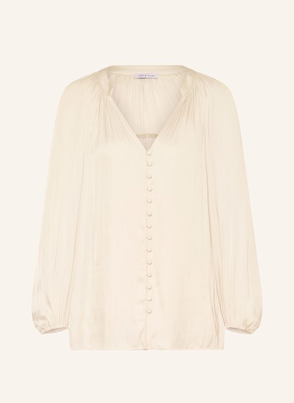 MRS & HUGS Satinbluse CREME