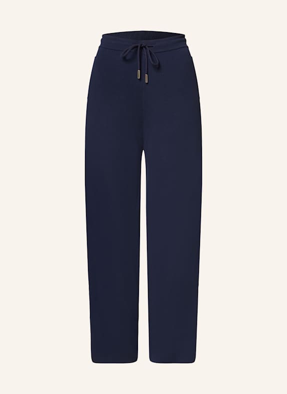 ELENA MIRO Track Pants mit Galonstreifen DUNKELBLAU
