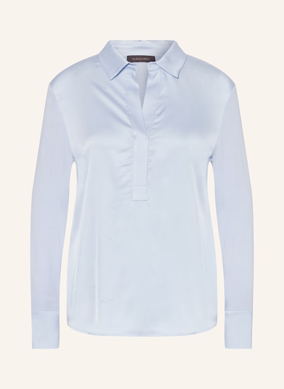 ELENA MIRO Blusenshirt im Materialmix HELLBLAU