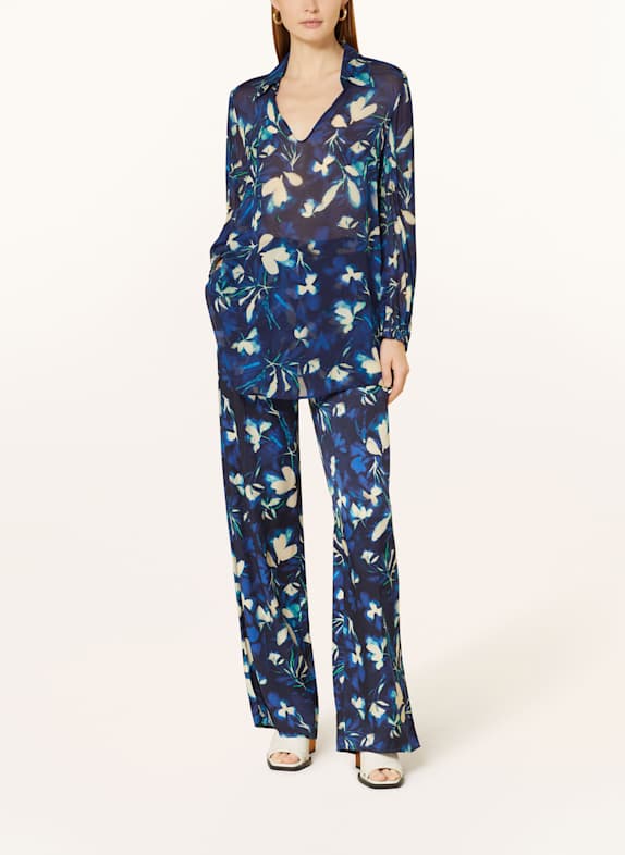ELENA MIRO marlene broek DONKERBLAUW / ECRU