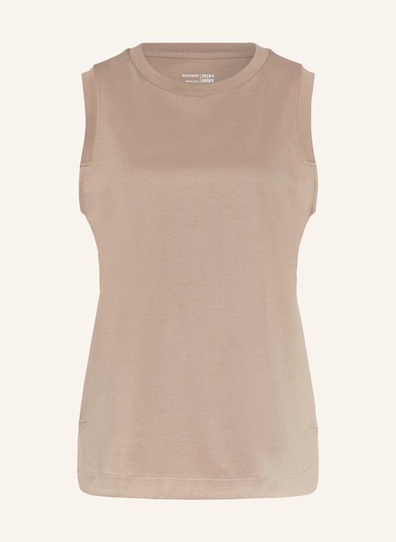 SCHIESSER Lounge-Shirt MIX+RELAX BEIGE