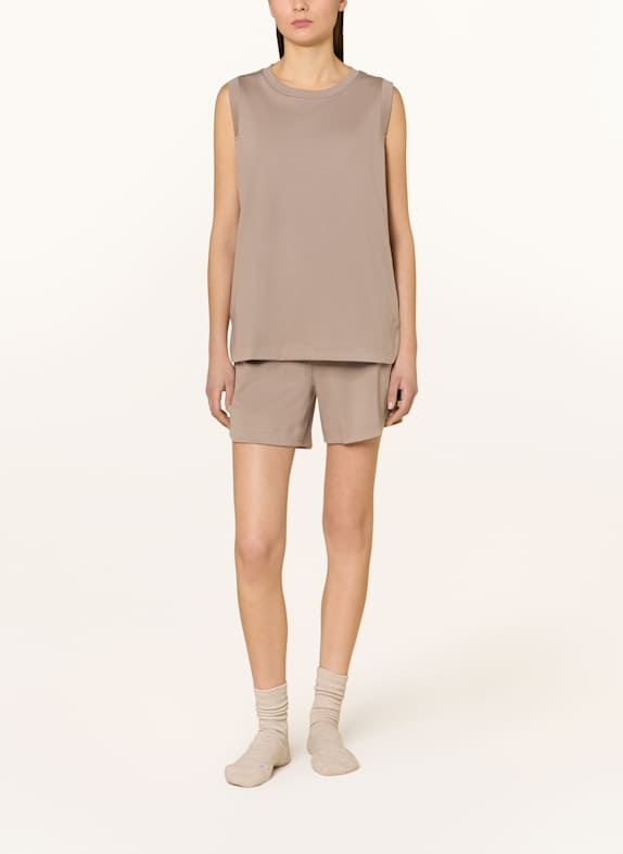 SCHIESSER Loungeshirt MIX+RELAX BEIGE