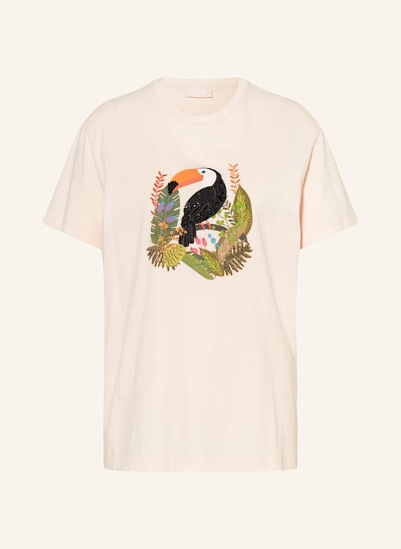 LIU JO T-Shirt mit Schmucksteinen HELLROSA