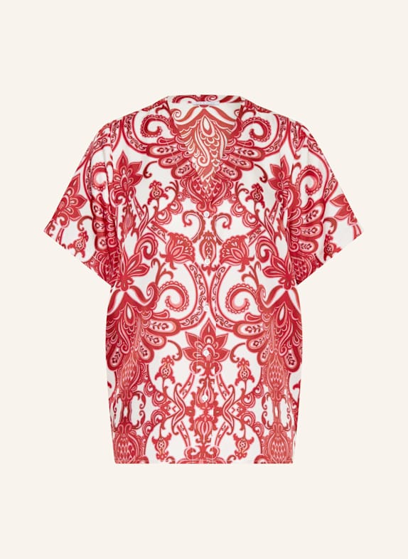 MRS & HUGS Seidenbluse WEISS/ FUCHSIA/ PINK