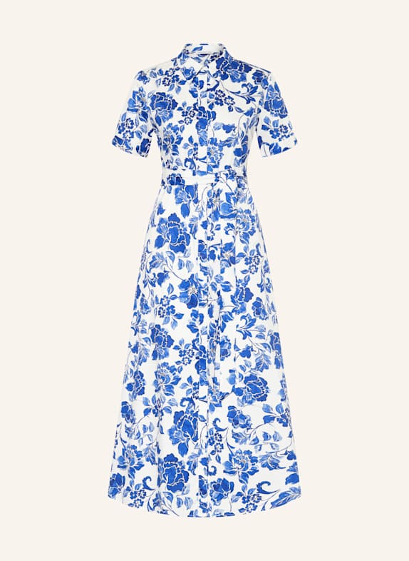 MRS & HUGS Shirt dress WHITE/ BLUE