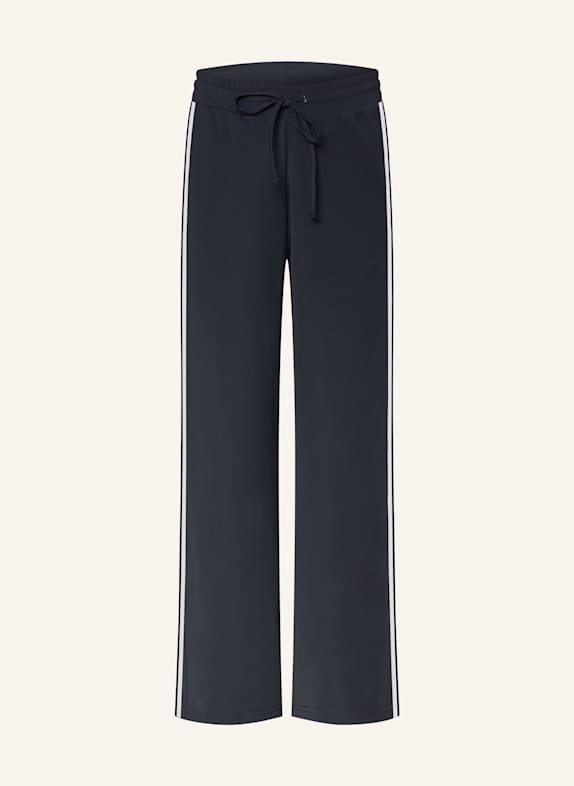 darling harbour Hose im Jogging-Stil mit Galonstreifen DUNKELBLAU / WEISS