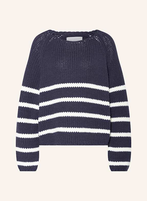 Juvia Pullover DORA DUNKELBLAU/ WEISS