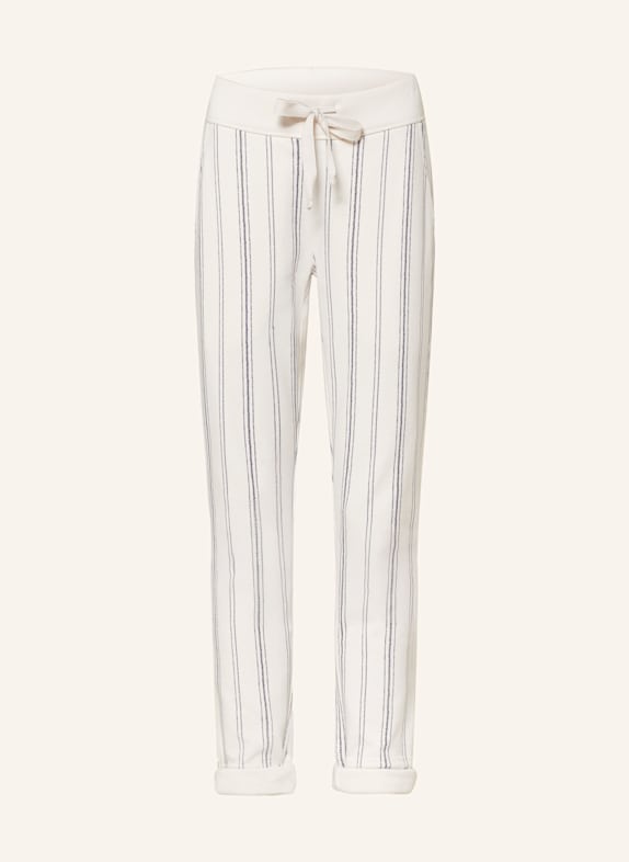 Juvia Sweatpants CATHY CREME/ DUNKELBLAU
