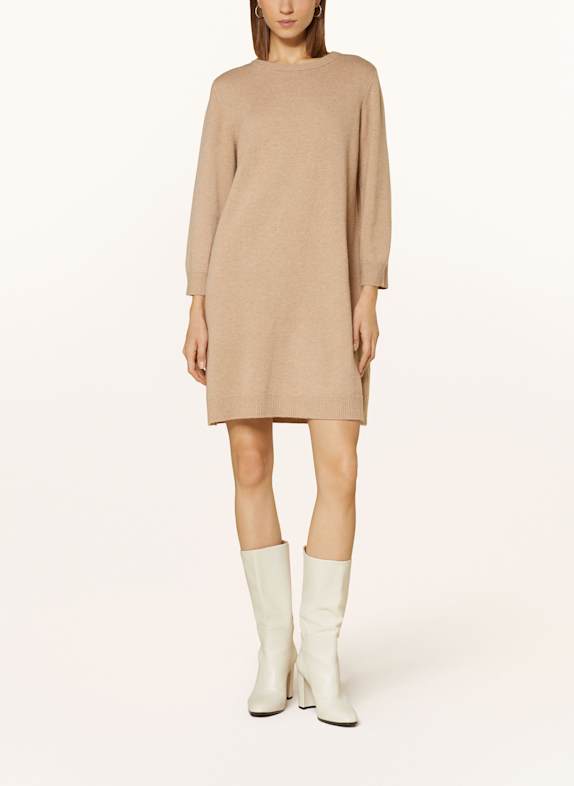 Juvia Strickkleid LUDMILLA aus Merinowolle CAMEL