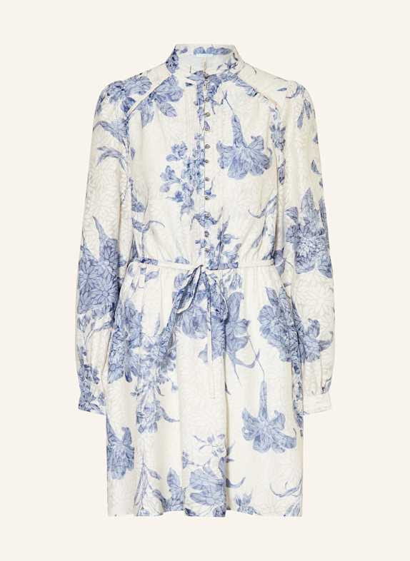 GUESS ADLAIDE dress CREAM/ BLUE