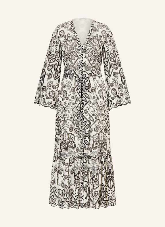 MRS & HUGS Dress made of broderie anglaise BLACK/ ECRU