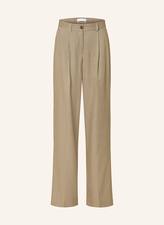 ARMEDANGELS Hose NUMAALI CHECK BEIGE/ CREME