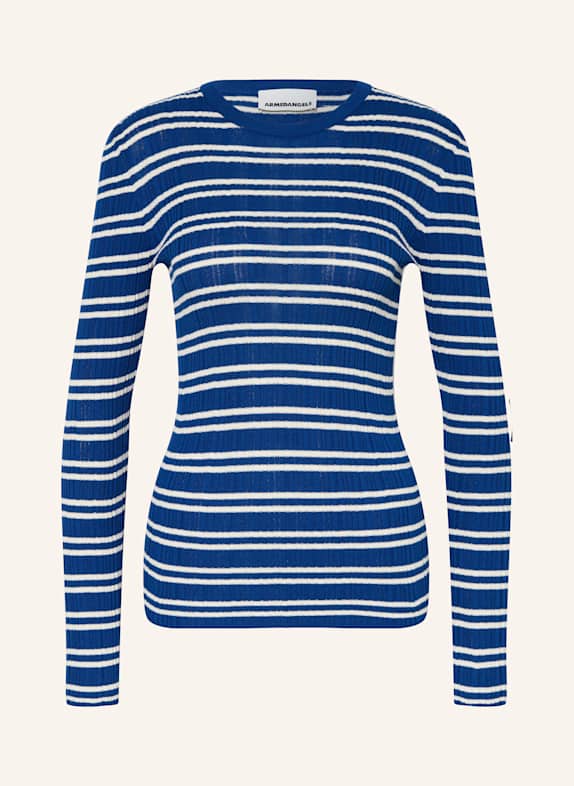 ARMEDANGELS Sweater ALAANIA BLUE/ WHITE