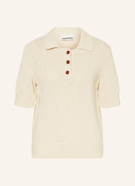 ARMEDANGELS Koszulka polo z dzianiny AANYA 1609 oatmilk