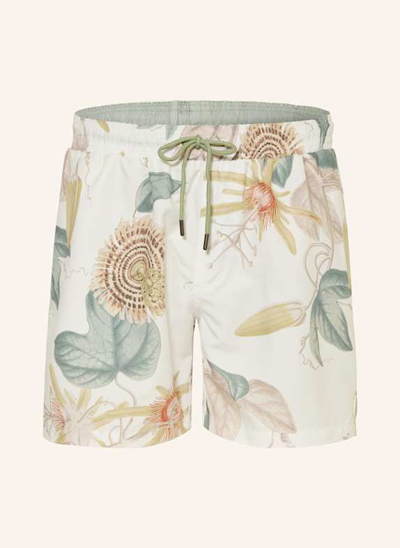 COLOURS & SONS Badeshorts WEISS/ GRÜN/ CREME