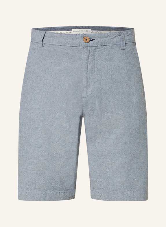 COLOURS & SONS Shorts mit Leinen BLAU