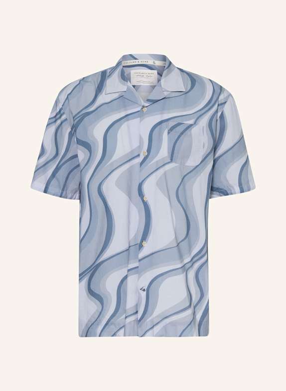 COLOURS & SONS Resorthemd Regular Fit BLAUGRAU/ HELLBLAU