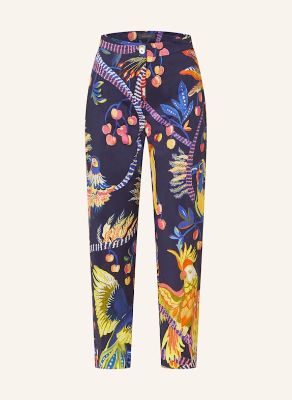 ELENA MIRO 7/8-Hose DUNKELBLAU/ DUNKELGELB/ PINK