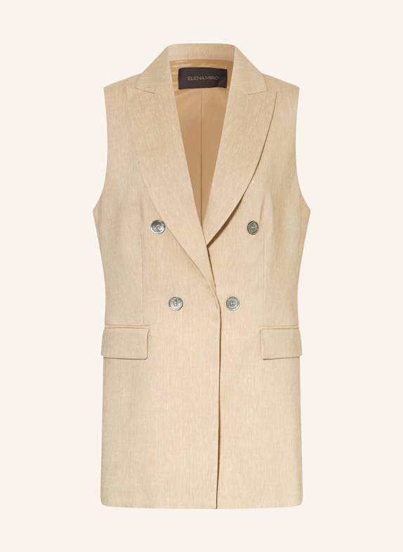 ELENA MIRO Blazerweste BEIGE