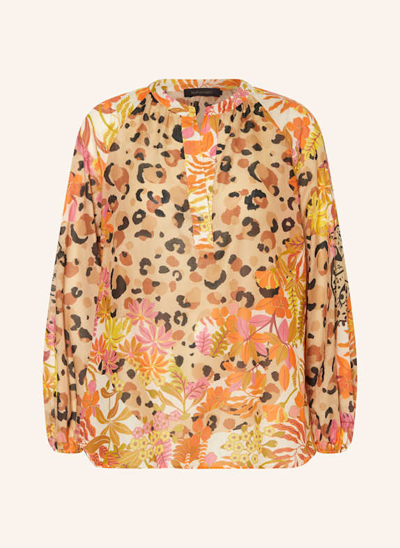 ELENA MIRO Blusenshirt BEIGE/ ORANGE/ DUNKELGELB
