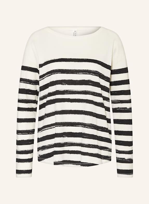 10DAYS Longsleeve ECRU/ SCHWARZ