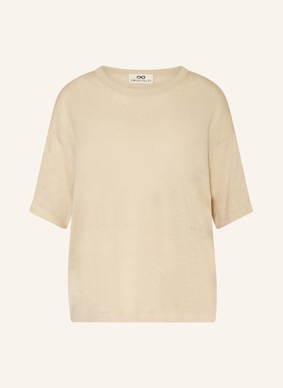 SMINFINITY Knit shirt with linen BEIGE