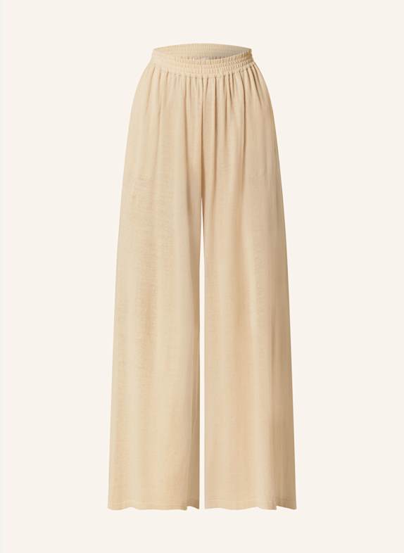 SMINFINITY Marlenehose mit Leinen BEIGE
