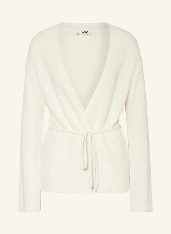 SMINFINITY Bouclé knit cardigan ECRU