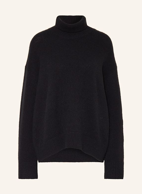SMINFINITY Oversized-Rollkragenpullover aus Cashmere DUNKELBLAU