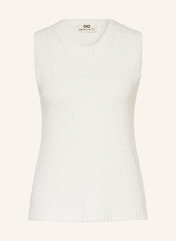 SMINFINITY Knit top in bouclé ECRU