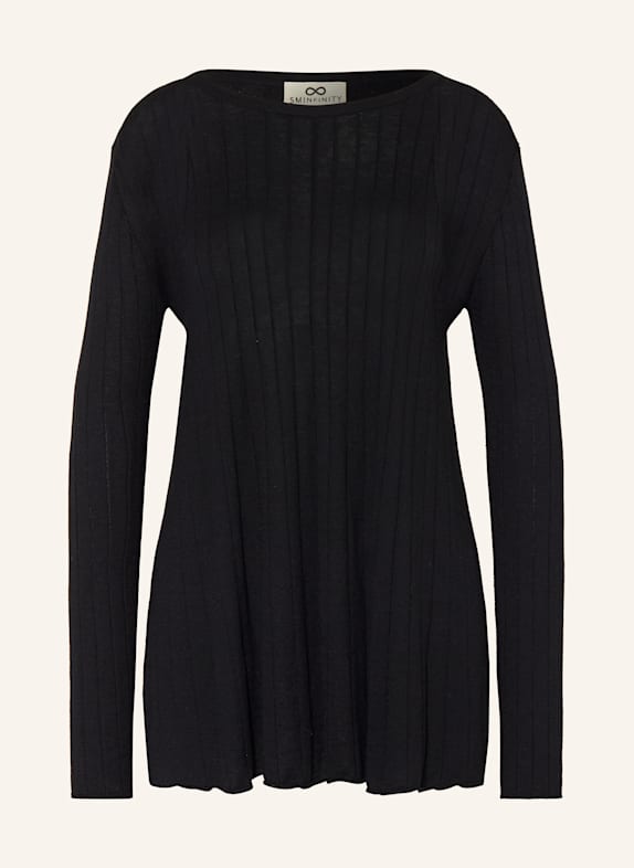 SMINFINITY Sweater with silk DARK BLUE