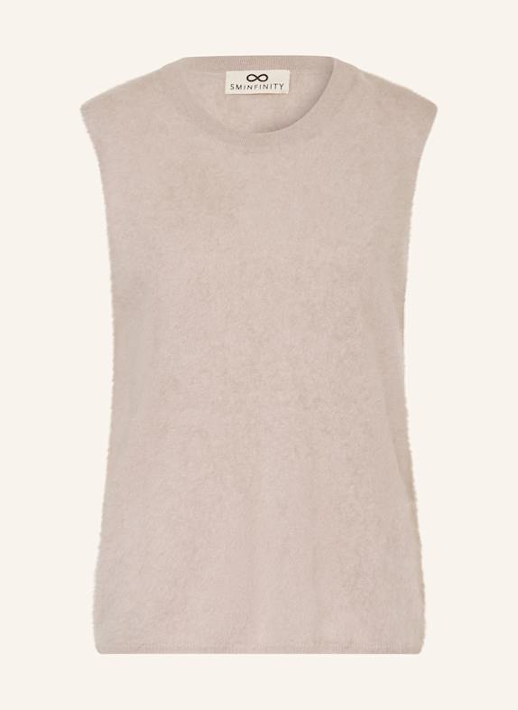 SMINFINITY Knit top in cashmere TAUPE