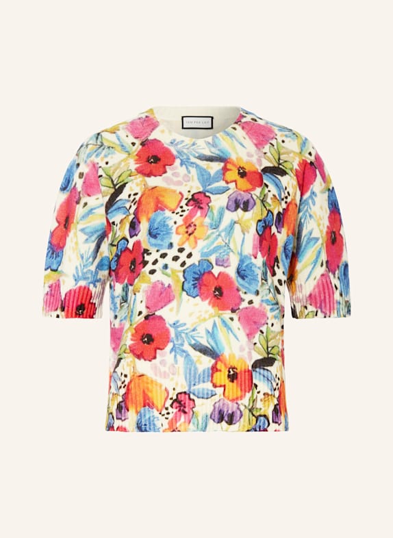 SEM PER LEI Strickshirt mit Cashmere PINK/ BLAU/ ORANGE