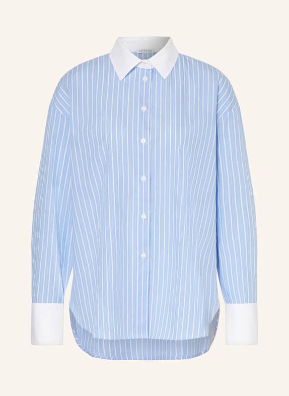 MRS & HUGS Shirt blouse LIGHT BLUE/ WHITE