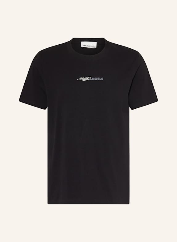 ARMEDANGELS T-shirt MAARKOS CZARNY