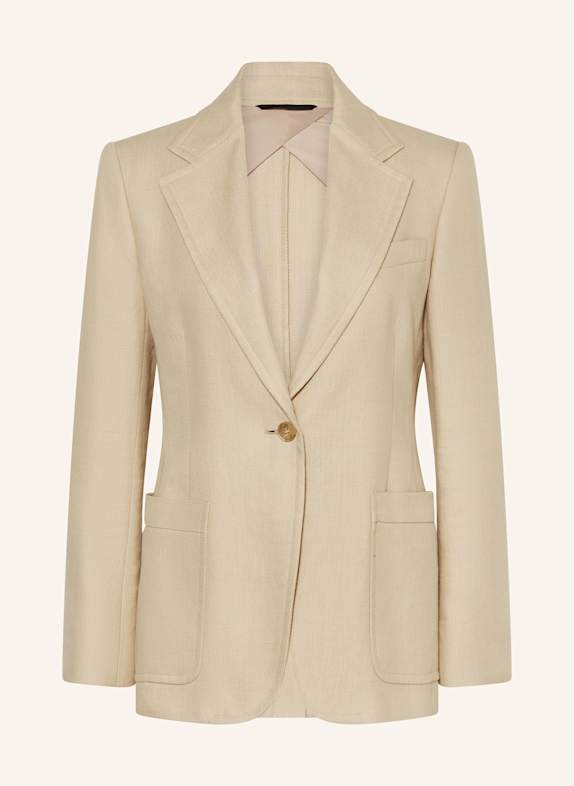 WEEKEND Max Mara Blezer GALLI z lnem BEŻOWY