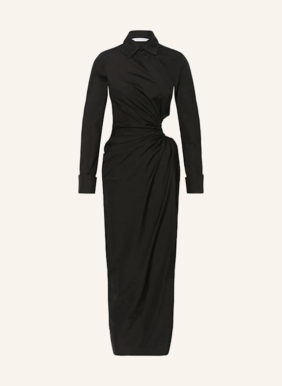 Max Mara Hemdblusenkleid ETERE mit Cut-out SCHWARZ
