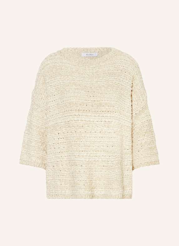 Max Mara Pullover ARDA mit Glitzergarn und 3/4-Arm CREME
