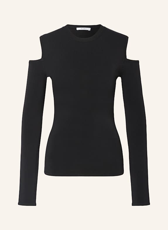 Max Mara Cold-Shoulder-Pullover VIK SCHWARZ