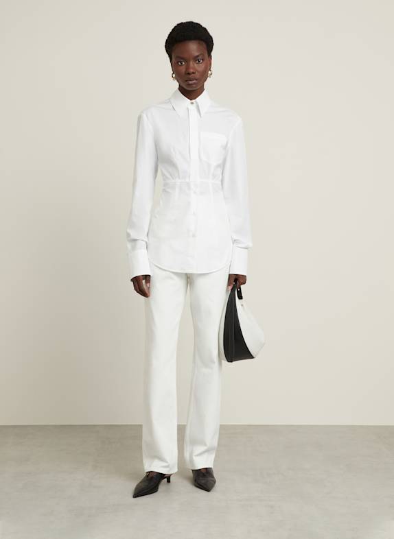 SPORTMAX Hemdbluse GOCCE WEISS
