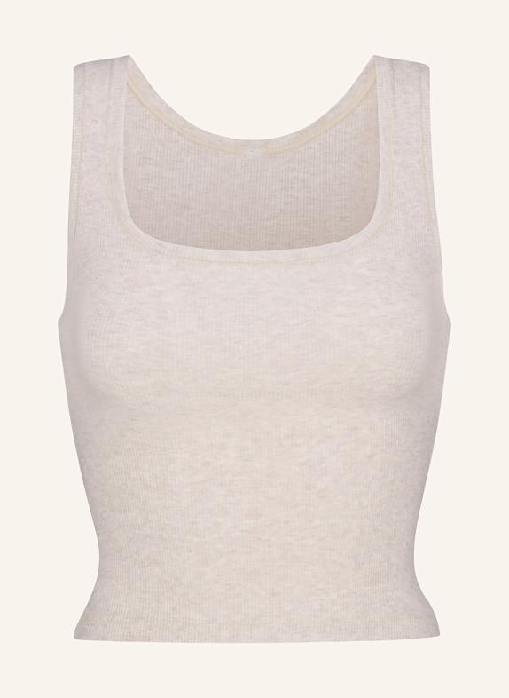 SKIMS Top COTTON RIB OATMEAL HEATHER