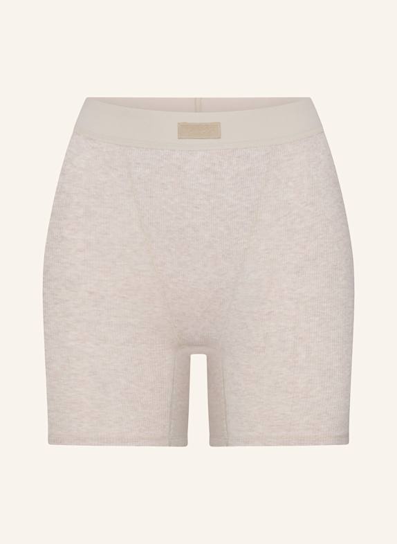 SKIMS Lounge-Shorts COTTON RIB OATMEAL HEATHER
