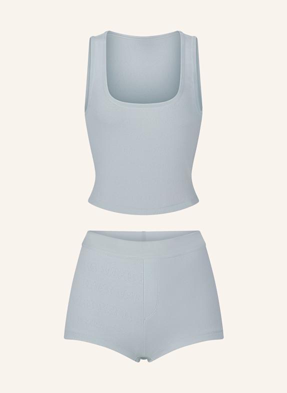 SKIMS Shorty-Schlafanzug POINTELLE Frost