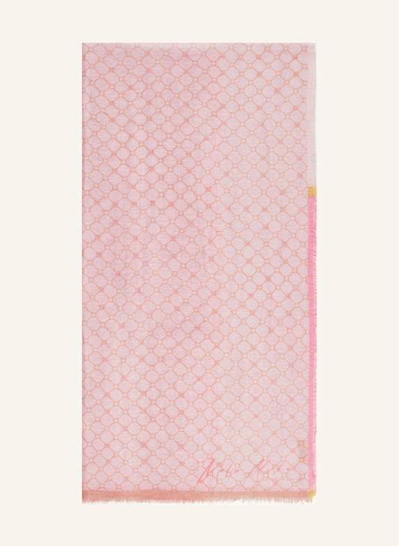 MALA ALISHA Schal MAIKEE mit Leinen ROSA/ ORANGE/ PINK