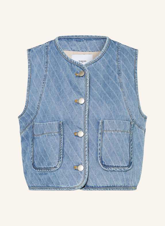 SUNCOO Jeansweste DAKOTA HELLBLAU