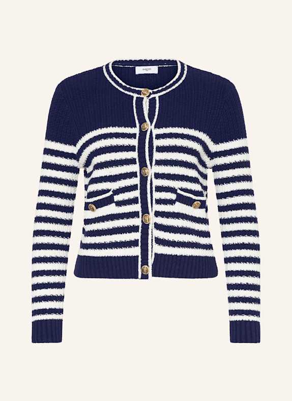 SUNCOO Strickjacke GABAREL WEISS/ DUNKELBLAU