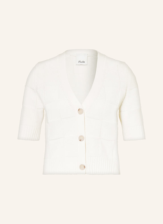ALLUDE Cardigan with cashmere ECRU